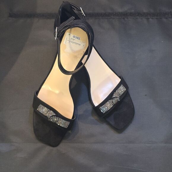 BRAND NEW JONES NEW YORK ANKLE STRAP HEEL with SPARKLE BOW SANDAL - Picture 4 of 15